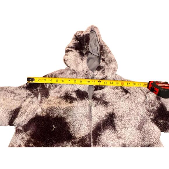 The North Face Womens Purple Full Zip Hoodie Fuzzy Hooded Jacket - Picture 3 of 8